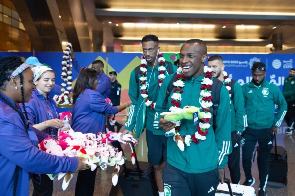 The Saudi Arabian national football team were accorded a warm welcome in Doha, the capital of Qatar, on Sunday evening, on arrival for  their preparatory phase for the 2023 Asian Cup, set to be held in Qatar in January 2024.