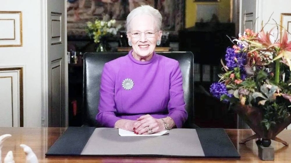 Queen of Denmark Margrethe II announces abdication live on TV