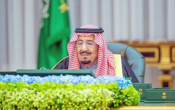Custodian of the Two Holy Mosques King Salman chairs the Cabinet session held in Riyadh on Tuesday.