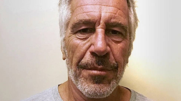 US financier Jeffrey Epstein appears in a photograph taken for the New York State Division of Criminal Justice Services' sex offender registry March 28, 2017