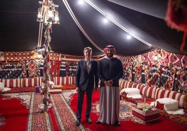 Crown Prince and Prime Minister Mohammed Bin Salman met on Monday with the US Secretary of State Antony Blinken at the winter camp in AlUla.