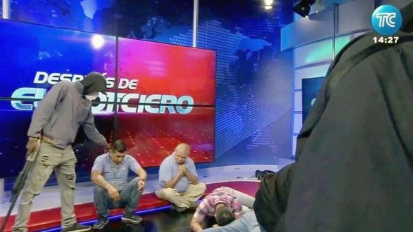 What's happening in Ecuador? Gunmen storm television studio live on air