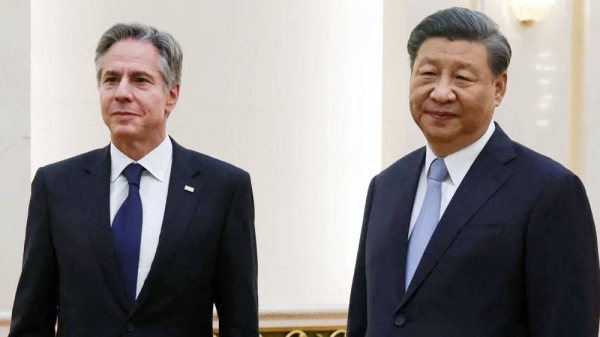US Secretary of State Antony Blinken pictured with China's President Xi Jinping in June 2023. — courtesy Getty Images