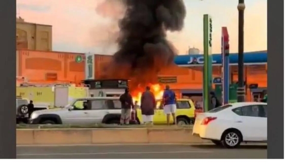 1 killed, several injured in petrol station blaze in Tabuk