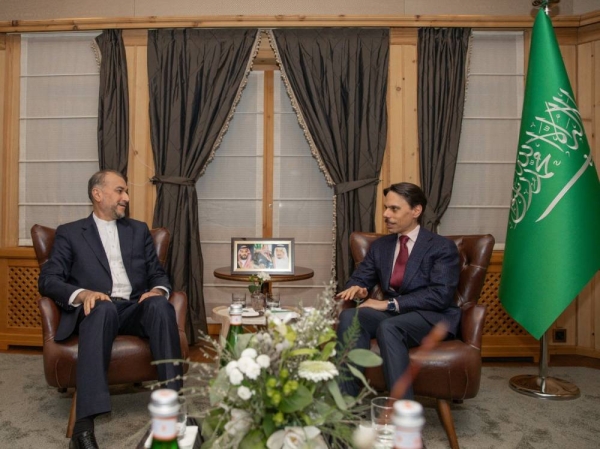 Saudi Foreign Minister Prince Faisal Bin Farhan met with his Iranian counterpart, Hossein Amir Abdollahian, on Wednesday.
