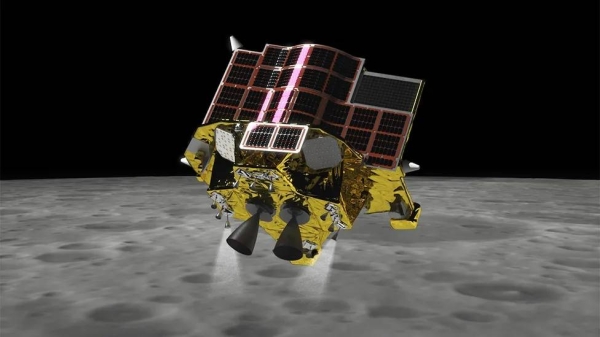 Jaxa aims to become the fifth national space agency to land on the Moon (artwork)