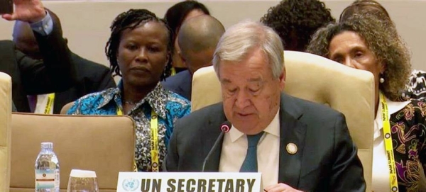 The United Nations Secretary General António Guterres addresses the 19th Non-Aligned Movement Summit in Kampala, Uganda. — courtesy UN