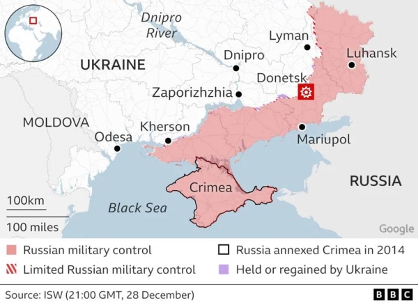 Deadly blast hits market in Russia-held Ukraine city of Donetsk, officials say