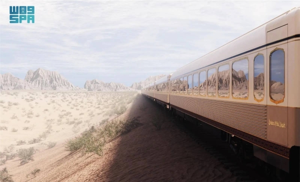 The first luxury train for “rail cruising” across Saudi Arabia will be operational on a 770-mile route from Riyadh, passing through Hail, to the northern city of Al-Qurayat, close to the border with Jordan.
