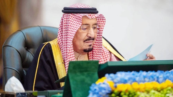 Custodian of the Two Holy Mosques King Salman chairs the Cabinet session in Riyadh Tuesday.