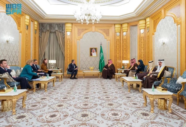 Crown Prince and Prime Minister Mohammed bin Salman and US Secretary of State Antony Blinken discussed major regional developments and the efforts made to address them during their meeting in Riyadh on Monday.