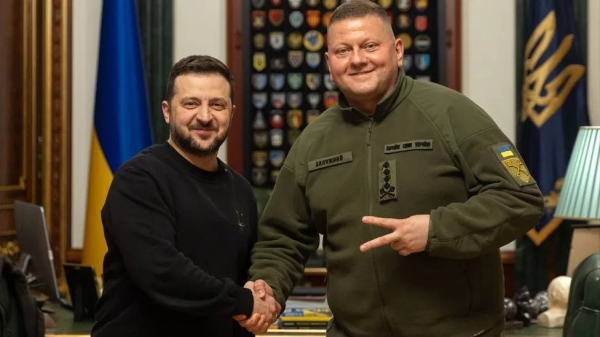 President Zelensky posted this picture with Gen Zaluzhnyi in announcing his replacement
