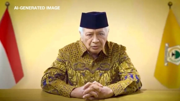 An AI-generated deepfake of Gen. Suharto has sparked debate about using AI technology for political gain