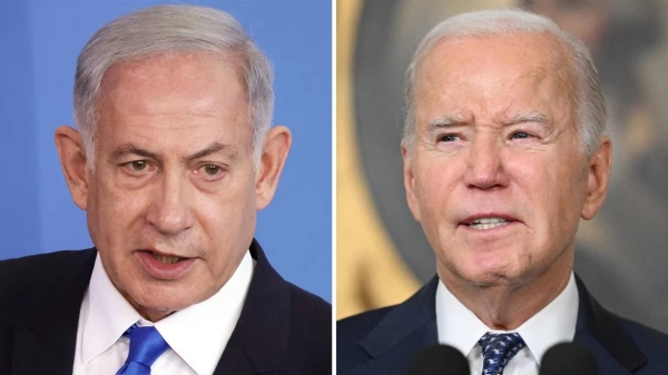 Israeli Prime Minister Benjamin Netanyahu and US President Joe Biden