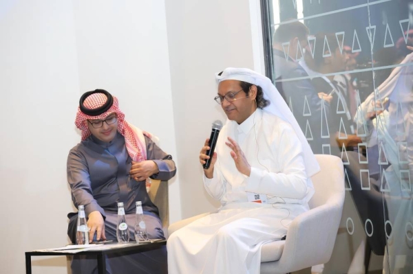 Jameel Altheyabi, editor-in-chief of Okaz and general supervisor of Saudi Gazette, attending a session at the Saudi Media Forum in Riyadh on Tuesday.
