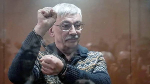 Oleg Orlov was sentenced to two and a half years in jail for 