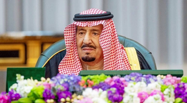 Custodian of the Two Holy Mosques King Salman chairs the Cabinet session in Riyadh on Tuesday.