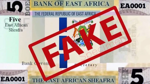 A copy of the fake note. — courtesy EAC Secretariat/X