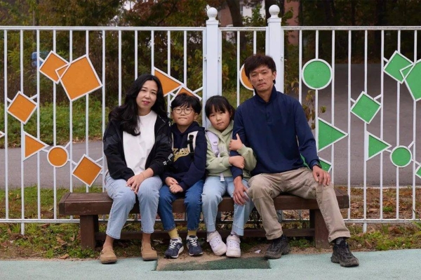 Gyung-ho, Mi-sun and their children are among the youngest residents of a South Korean village inside the Demilitarised Zone