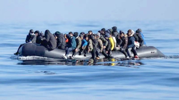 A small boat crossing the Channel. — courtesy Getty Images