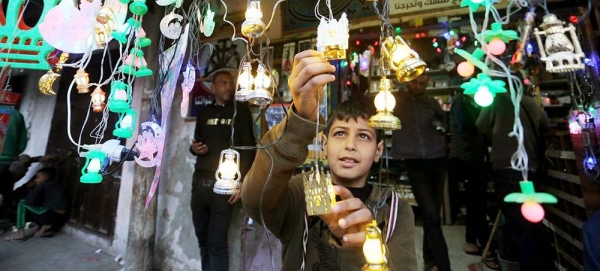 A boy in a market during Ramadan in Gaza. — courtesy UNRWA