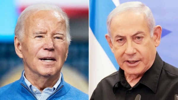 US President Joe Biden and Israel Prime Minister Benjamin Netanyahu. — courtesy Getty Images