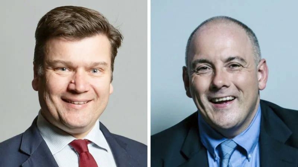 James Heappey (left) and Robert Halfon both resigned as ministers on Tuesday. — courtesy UK Parliament