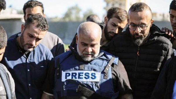 The son of Al Jazeera Gaza bureau chief Wael Al-Dahdouh (pictured) was killed in an Israeli strike in January. — courtesy Getty Images