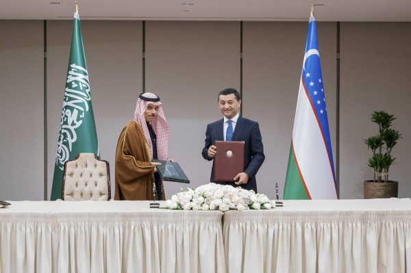 Saudi Arabia's Minister of Foreign Affairs Prince Faisal Bin Farhan and his Uzbek counterpart Bakhtiyar Saidov signed a reciprocal visa exemption agreement for holders of diplomatic and special passports. 