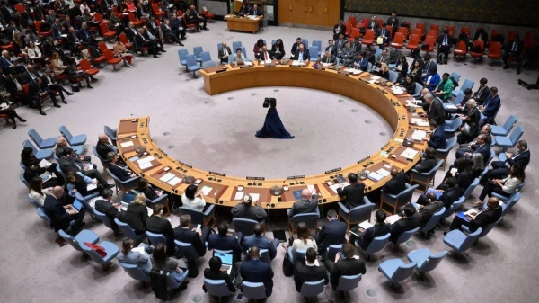 The United Nations Security Council meets on the situation in the Middle East on April 18, 2024