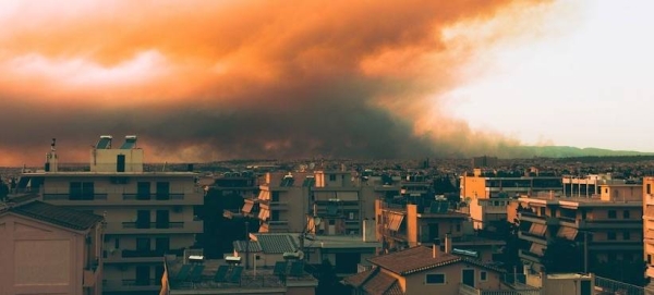 Strong winds and high temperatures caused wildfires to spread across Athens in Greece in 2023. (file). — courtesy Unsplash/Anasmeister