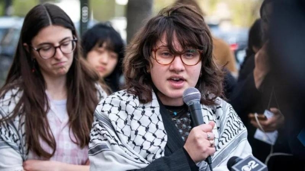 Soph Askanase was one of several Jewish students who was detained and suspended during the protest last week
