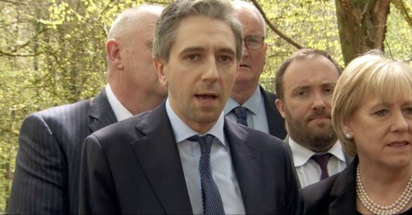 Simon Harris was speaking to reporters at a memorial event in County Monaghan.