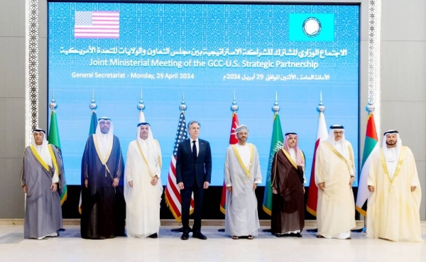GCC foreign ministers strongly opposed any attempts to displace Palestinians, the escalation of violence in the West Bank, or the obstruction of access to worship sites during a meeting with US Secretary of State Antony Blinken in Riyadh.