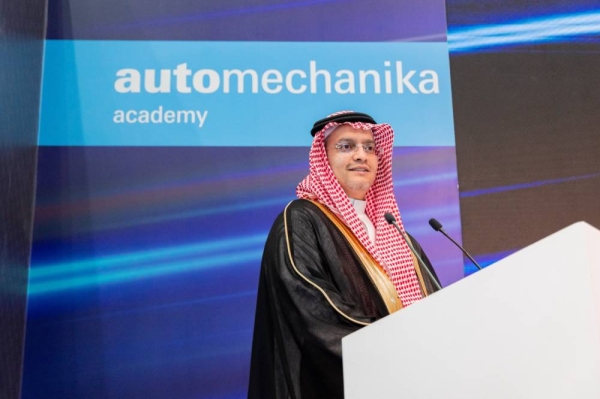 Prince Bader and Ammar Altaf open the sixth edition of Automechanika Riyadh