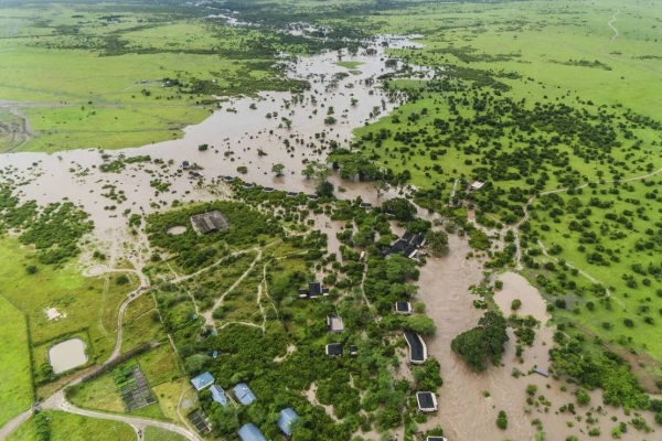 Parts of Maasai Mara National Reserve were left submerged by the flooding