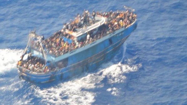 The overcrowded vessel was pictured a number of times before tragedy struck