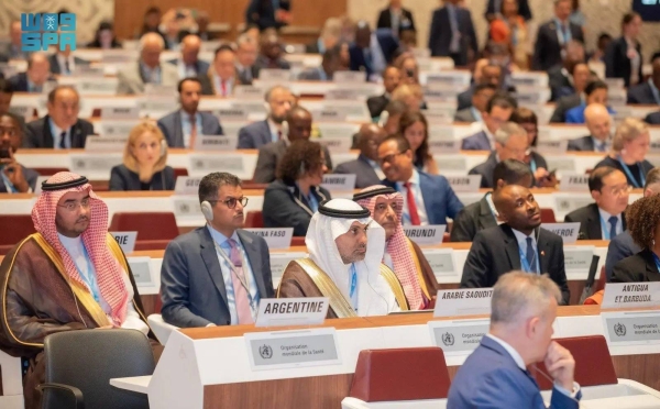 Minister of Health Fahd Al-Jalajel headed a high-level Saudi delegation participating in the opening session of the 77th World Health Assembly of the World Health Organization (WHO) in Geneva.
