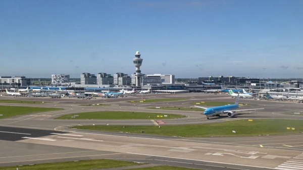 A view of Schiphol Airport in Amsterdam, the Netherlands