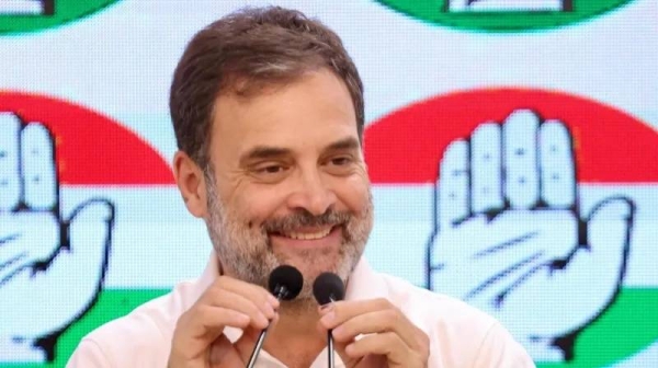 Rahul Gandhi (pictured) says people of India have rejected PM Narendra Modi