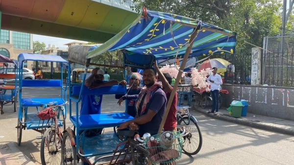 Rickshaw driver Sagar Mandal said the heat is not normal, during an interview with CNN in New Delhi, India on June 20, 2024