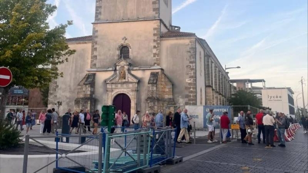 Residents of Pessac in the Bordeaux region were among those to vote in the election