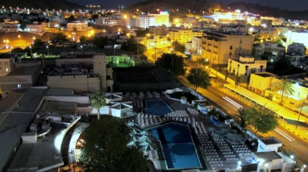 A night view of Muscat, Oman