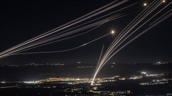 Rocket barrage launched from southern Lebanon toward Israel amid escalating tensions