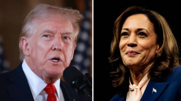 Donald Trump and Kamala Harris