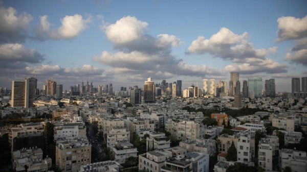 Tel Aviv on August 10, 2024, amid regional tensions during the ongoing war between Israel and the Palestinian Hamas movement in the Gaza Strip