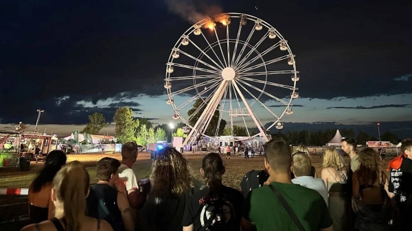 20 injured after Ferris wheel catches fire at music festival in Germany