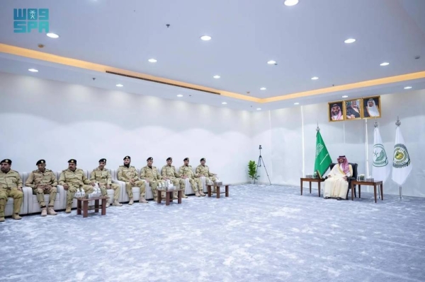 Minister of Interior Prince Abdulaziz bin Saud bin Naif is meeting commanders of the Narcotics Control in the Riyadh region.
