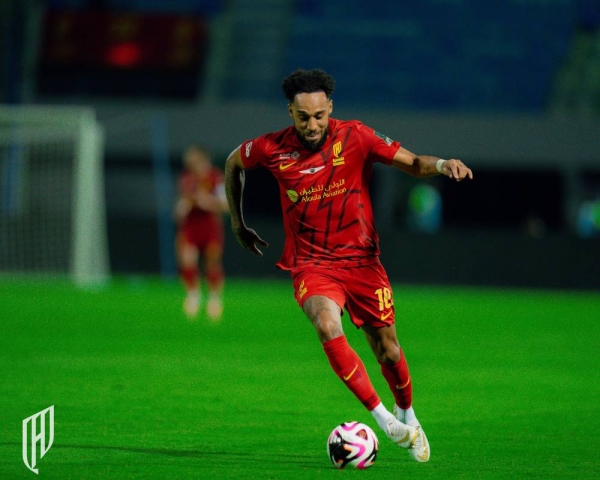 Aubameyang welcomed by fans as he nets debut goal with Al Qadsiah