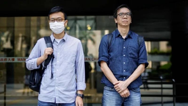 Chung Pui-kuen and Patrick Lam were editors at Stand News, a pro-democracy media outlet which is now defunct